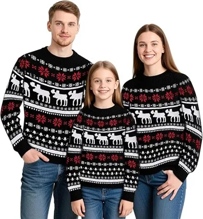 Pullover Ugly Christmas Sweater​ Set For Family